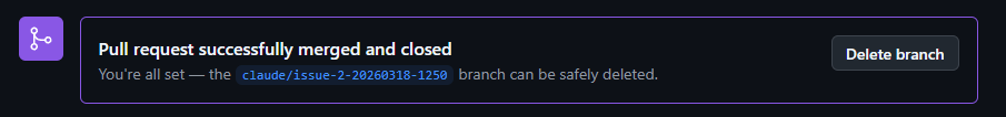 Pull request successfully merged and closed